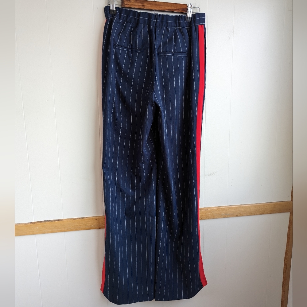 Urban Outfitters Navy Pinstripe Pantsuit with Red Stripe - Picture 14 of 14